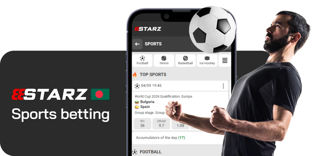 Place bets on sport events at 888starz