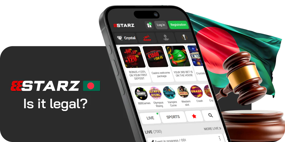 Is it legal in Bangladesh to bet at 888starz